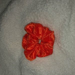 Orange Velvet Scrunchies